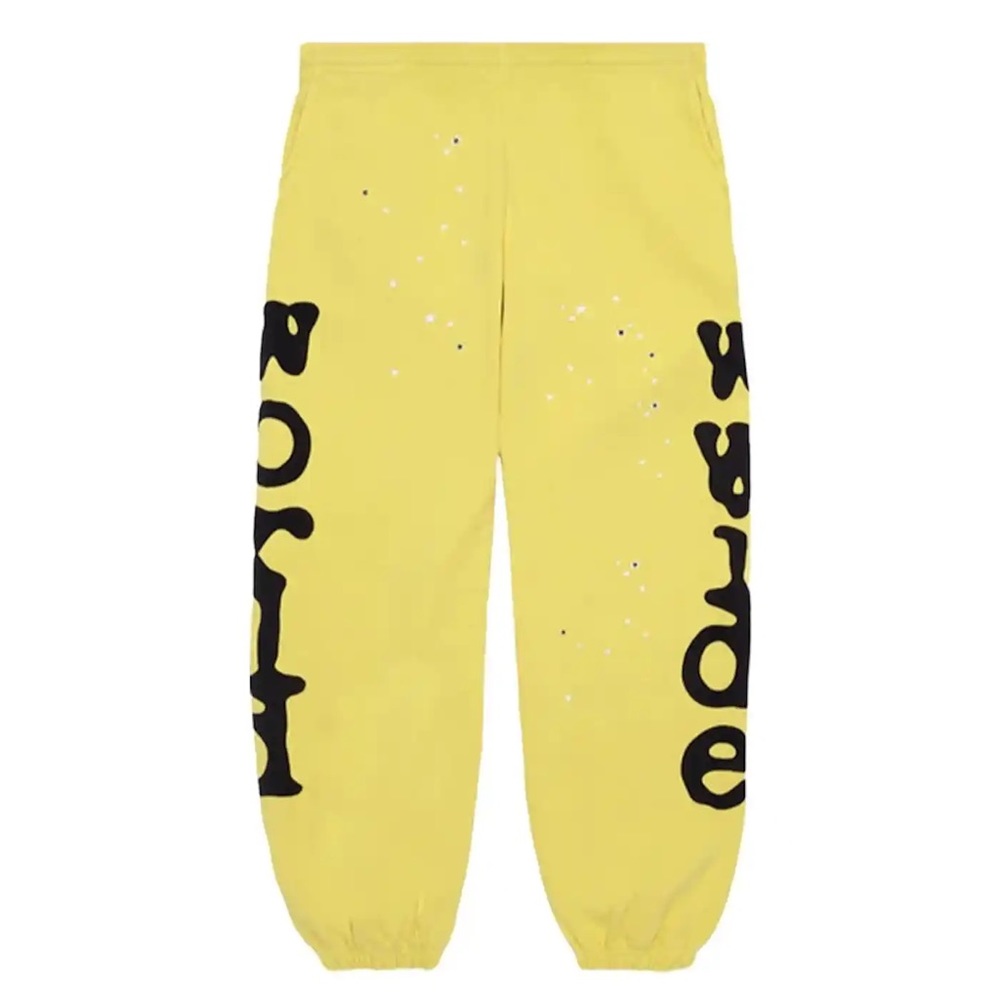 Sp5der Beluga Golden Yellow Sweatpants